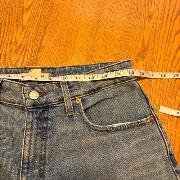 Madewell Curvy 90's Straight Crop Hazeldell Wash High Rise Denim Jeans Size 30 - Picture 6 of 12